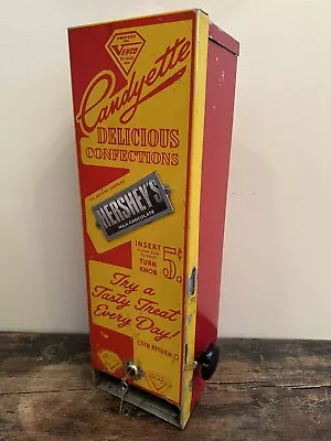 Vintage 1940s Venco Candyette 5 Cent Candy Bar Coin Operated Vending Machine • $499.99