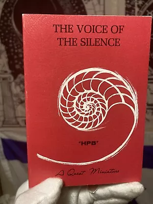 The Voice Of Silence Theosophical ￼facsimile Of The 1893 H. P. Blavatsky 1980 • $27