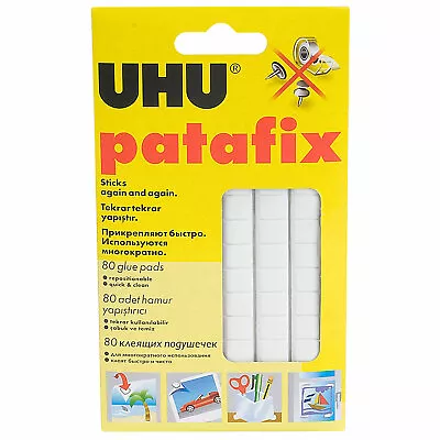 UHU 3-35211 Patafix Glue Pads - Pack Of 80 • £3.94