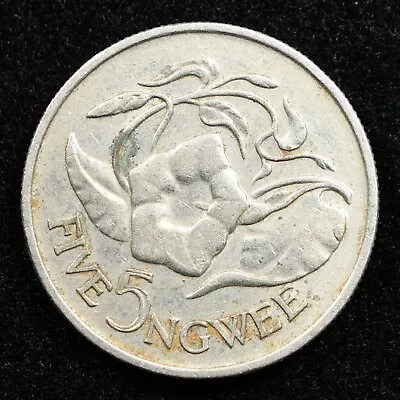 Zambia 5 Ngwee 1968 Coin Inv#D458 • $2.99