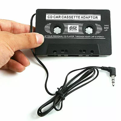 Car Audio Tape Cassette To Jack AUX For MP3 MP4 IPhone 3.5mm Connection To Car • £12.50