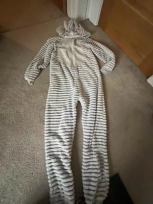 John Lewis Age 11 Rabbit All In One Hoodie Suit One-piece • £3