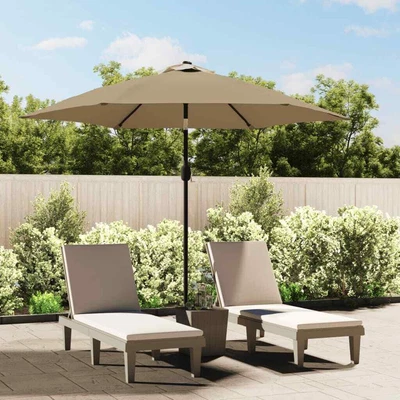 $136.99 • Buy Outdoor Parasol With LED Lights And Steel Pole 300cm Multi Colours VidaXL