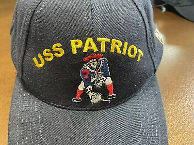 Vintage USA Made USS PATRIOT MCM 7 Snap Back Trucker Baseball Hat Cap • $11.99