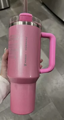 Stanley X Starbucks Winter Pink 40oz Tumbler (2024 Target Exclusive) New In Hand • $79