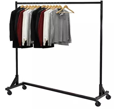 Industrial Garment Clothing Rack Organizer Capacity Rolling EX Long Bar 400 Lbs • $136.97