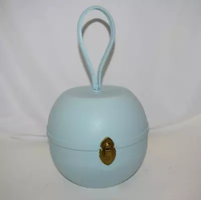 Vintage Blue La Ronde By Jet Set Wig Carrying Case Hard Plastic Hat Box • $99.99