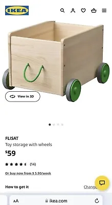 IKEA Flisat Toy Storage With Wheels X 4 • $90