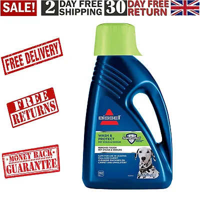 £22.55 • Buy Bissel PET CARPET SHAMPOO Cleaner Wash And Protect Fragrance Bleach-Free 1.5L