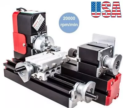 Mini Lathe Machine 12V Miniature Metal Multifunction DIY Lathe 20000Rev/min • $179