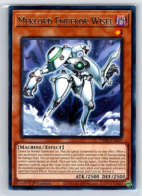 Yugioh - Meklord Emperor Wisel VASM-EN049 Rare Valiant Smashers - NM • $1.75