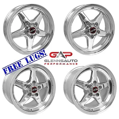 Race Star Drag Pack 15x10/17x7 For 05-14 S197 Mustang (Polished) - 4 Wheel Combo • $1545.54