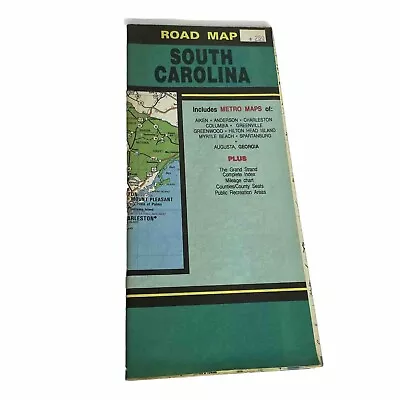 Vintage 1993 South Carolina Highway Road Map • $9.95