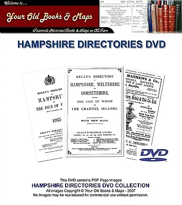 Hampshire & I.O.W. Kelly's Hampshire & Isle Of Wight Directories DVD Collection • £24.99