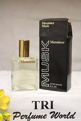 MUSK Monsieur By Dana After Shave Splash 2.0 Fl.oz. Dab-on • $39.93