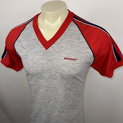 Vtg 70s 80s Ringer Shirt Mens LARGE T-shirt Mesh Runner Up Skate Surf USA Made • $34.99