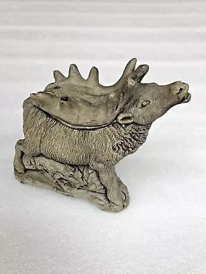 Vtg Mt St Helens ELK Sculpture From Volcanic Ash Hand Crafted Carved 5.5  Tall • $14.99