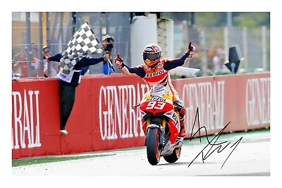 Marc Marquez Signed A4 Photo Print Autograph MotoGP • $7.45