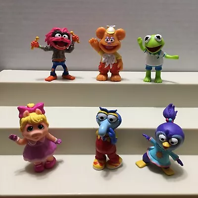 Disney Jr Muppet Babies PVC 6 Figures Set Kermit Fozzie Miss Piggy Animal Gonzo • $14.99