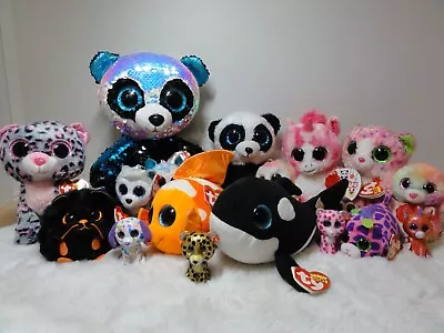 Ty Beanie Boos Animotsu Keeltoys Plush With Tags Mixed Bulk Lot • $24.95