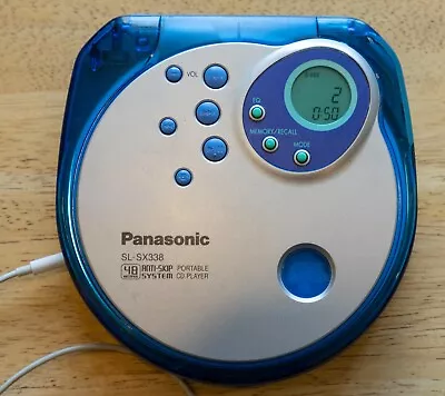 Panasonic Personal Cd Player Sl-sx338 Works Perfect. • £15