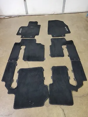 2007-2015 Mazda CX-9 Front And Rear Floor Carpet Mats Set Black 3rd Row OEM • $140.25