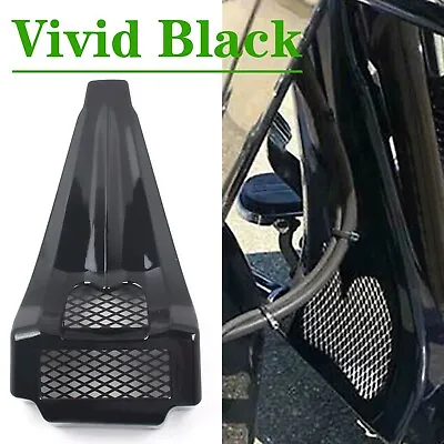 Black Vivid Fairing Chin Spoiler Scoop Fit For Harley Road King Street Glide • $106.53