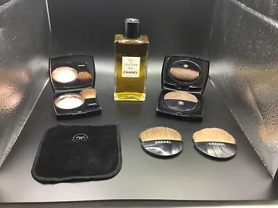 Vintage NOS Chanel No. 5 Perfume And Two Compacts Lot. 4oz. Full Bottle. • $159.99