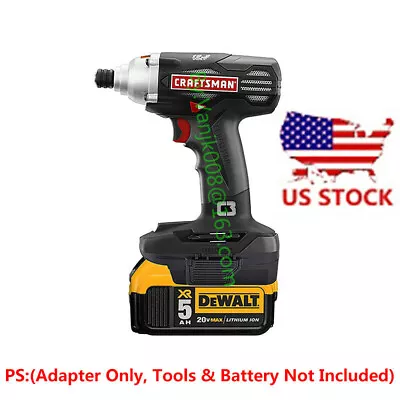 Adapter Fits# Milwaukee M18 RED Slider Li-ion Batteries To Craftsman 19.2v Tools • $17.19