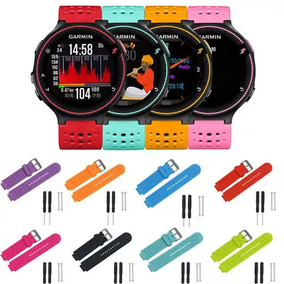 Silicone Strap Wrist Band For Garmin Forerunner 220 230 235 630 735XT 620 GPS • $5.49