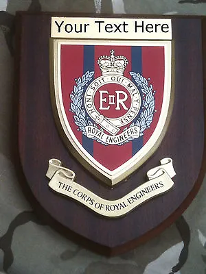 Royal Engineers Personalised Military Wall Plaque UK Made For MOD • £26.99