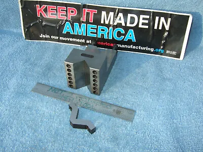 Vblock Vintage Offset Style Usa American Toolmaker Machinist Jig-grind Bore Mill • $155