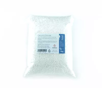 CALCIUM CHLORIDE 2kg - Dihydrate Flake Food Grade CaCl2 • £12.25