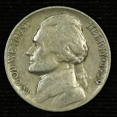 Jefferson Nickel. 1939 S. Very Fine. Lot #  9049-75-082 • $4.99