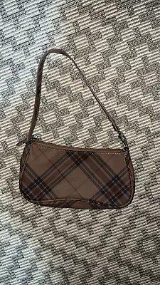 Plaid Brown Shoulder Bag • £4