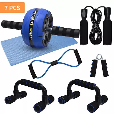 7-In-1 Ab Roller Wheel Kit Perfect Home Gym Equipment Exercise Roller Wheel Kit • $41.12