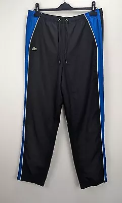 Lacoste Sport Y2K Tracksuit Bottoms Joggers Zip Cuff Lined Men Size 6 (XL) • £32.21