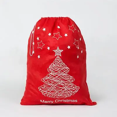 £3.49 • Buy Santa Sack Merry Christmas Father Stocking Socks Gifts Bag Xmas Eve Accessory