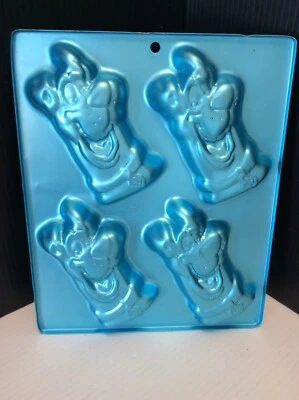 $8.99 • Buy Vintage WILTON #2105-3228 SCOOBY-DOO DOG Cake Baking Jello Mold Pan Tray Makes 4