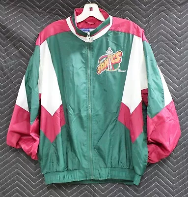 Rare Starter Official  NBA Starter  Jacket Seattle Sonics 90s Vintage Green • $199.99