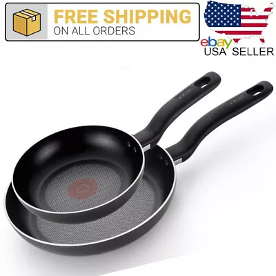 T-Fal 2Pc Set Simply Cook Nonstick Dishwasher Safe Cookware 7.5   10  Fry Pans   • $38.99