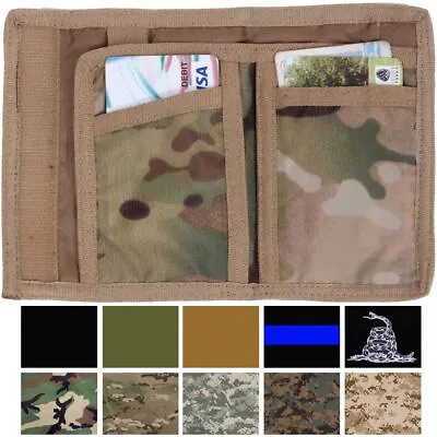 Tactical Camo Trifold Wallet Nylon Army Commando Military Camouflage Tri-Fold • $9.99