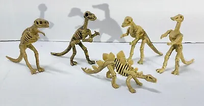 5 Skeleton Fossil Bone Dino Dinosaur Toy Figure  • $11