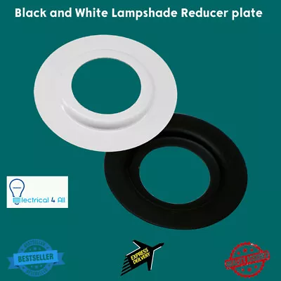 2 X Lamp Shade Reducer Plate Washer Ring Made From Metal ES To BC Adaptor • £2.79