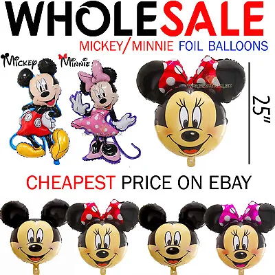 Mickey Minnie Mouse Theme Birthday Party Foil Air Fill Balloon UK Seller • £1.49