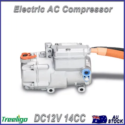 $589 • Buy DC12V Electric AC Compressor New Energy 14CC Integrated For Auto Air Conditioner