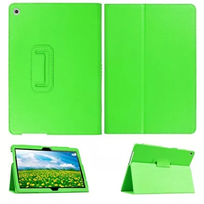 Folio Case For IPad 2/3/4th Gen 9.75 Inch Tablet Stand Leather Cover Lime Green • $8.95