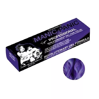 Manic Panic Semi-Permanent Gel Hair Color - Velvet Violet 3 Oz • $15.74