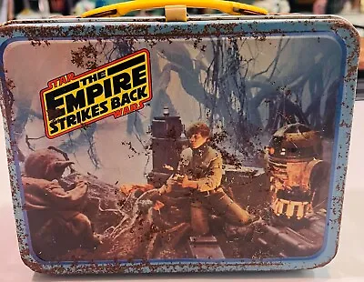 1980 Vintage Star Wars The Empire Strikes Back Metal Lunch Box & Red Thermos • $100