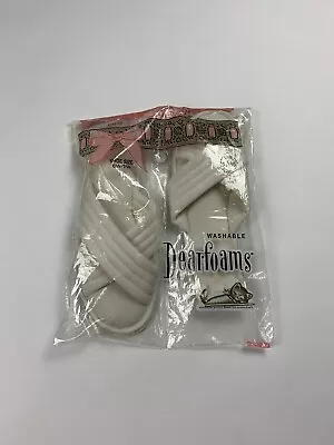 NEW Vintage Dearfoams Slippers Women’s Size 6.5-7.5 Washable Vtg NOS White • $14.99
